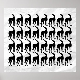 Chinesische Mauer der Windhunde Poster