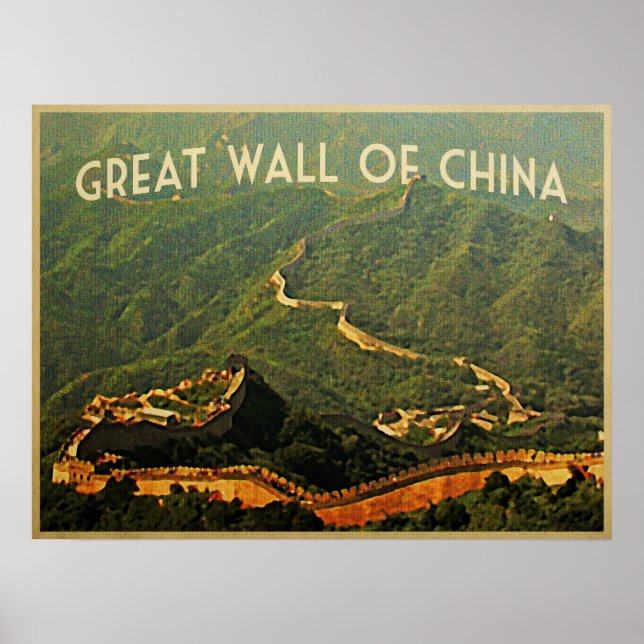 Chinesische Mauer Poster (Vorne)