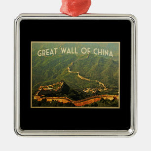 Chinesische Mauer Silbernes Ornament