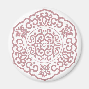 Chinesische Medallion rosa Magnet