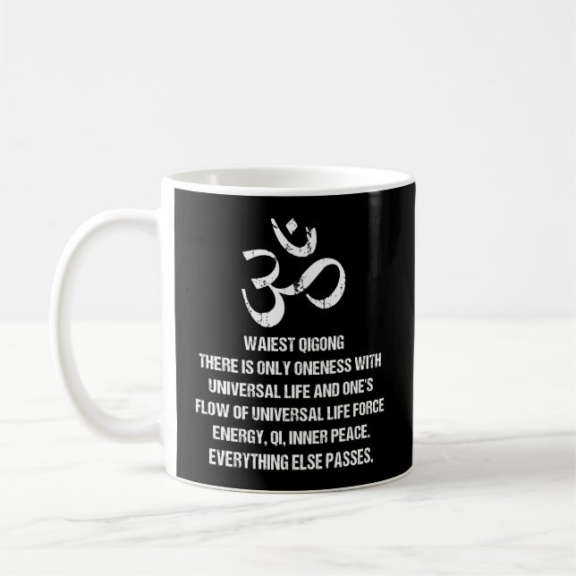 Chinesische Meditation für Kampfkunst Waiest Qigon Kaffeetasse (Links)