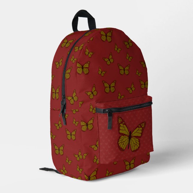 Chinesische Monarchie Bedruckter Rucksack (Rückseitige Ecke links)