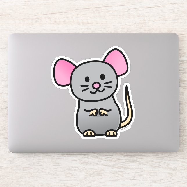 Chinesische Mondmaus Neujahr Ratte Glück Geld rot Aufkleber (Computer)
