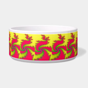 Chinesische Neujahrsdrache Fraktal Pet Bowl Napf