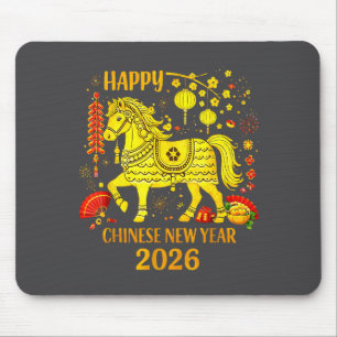 Chinesische Neujahrskleidung Jahr des Pferdes 2026 Mousepad