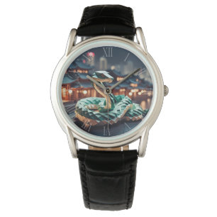 Chinesische Neujahrsschlange Origami Zodiac Birthd Armbanduhr