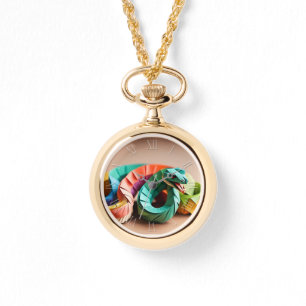 Chinesische Neujahrsschlange Origami Zodiac Birthd Armbanduhr