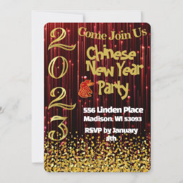 Chinesische Neujahrsveranstaltung - Party Einladun Einladung