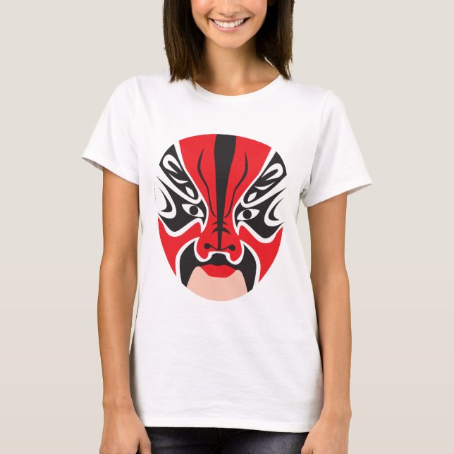 Chinesische Opern-Maske von der Mascarata™ T-Shirt (Vorderseite)