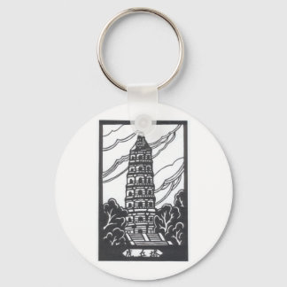 Chinesische Pagoda Schlüsselanhänger