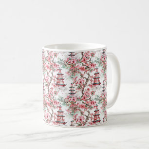 Chinesische Pagode - Kirschblüten (10) Kaffeetasse