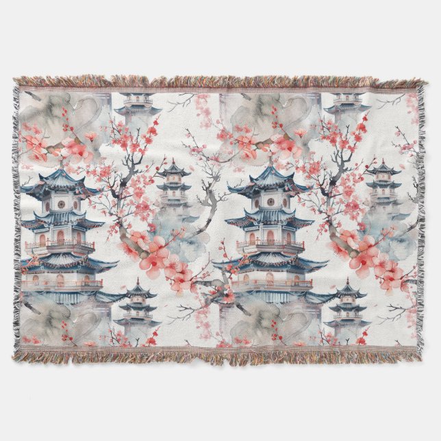 Chinesische Pagode mit Kirschblüten (4) Decke (Vorderseite)