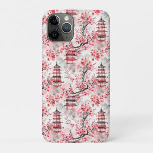 Chinesische Pagode mit Kirschblüten (9) Case-Mate iPhone Hülle