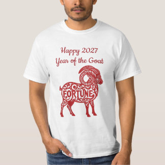 Chinesische Papierkunst - Jahr des Ziegen T-Shirt