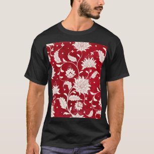 Chinesische Porzellan-Imitation: Blumenmalerei T-Shirt