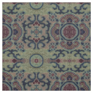 Chinesische Qing-Dynastie Blume Brocade Muster Fab Stoff