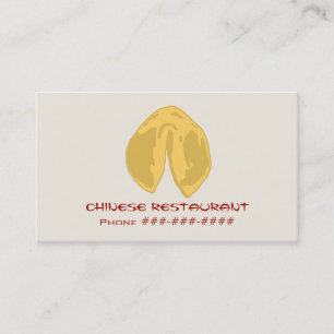 Chinesische Restaurantkarte Visitenkarte