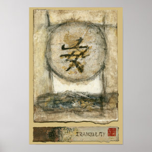 Chinesische Ruhe-Malerei von Mauro Poster