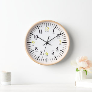 Chinesische schwarze Goldnummern Uhr