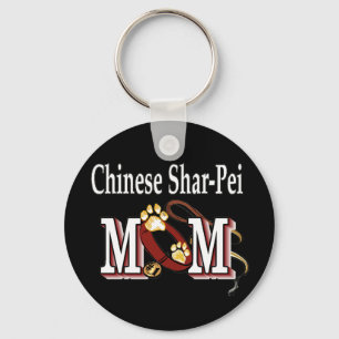 Chinesische Shar-pei-Mama Schlüsselanhänger