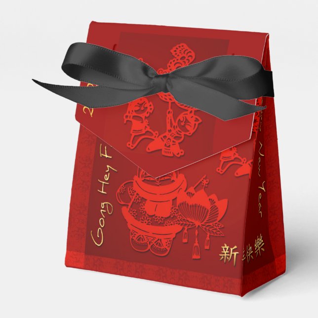 Chinesische Sitte Neujahr Kinder Dramatik T Gefall Geschenkschachtel (Vorderseite)