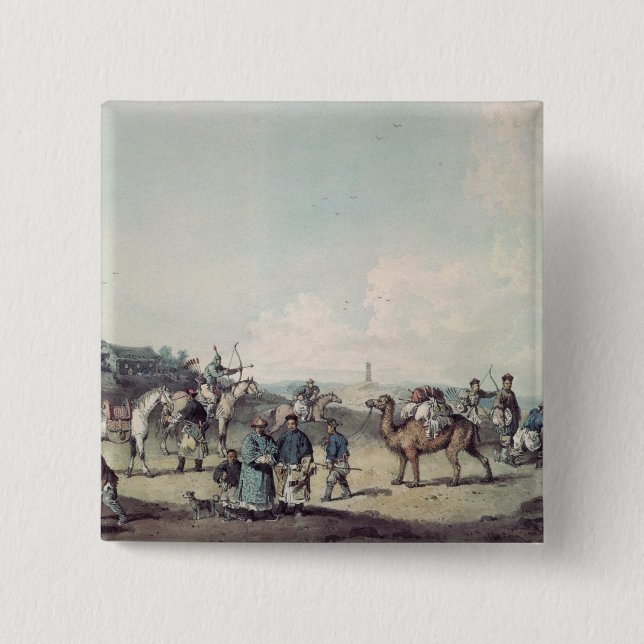 Chinesische Soldaten Button (Vorderseite)