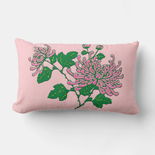 Chinesische Spinnen-Chrysanthemen - sanftes Rosa Lendenkissen