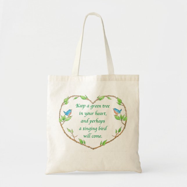 Chinesische Sprichwort-Taschen-Tasche Tragetasche (Vorne)
