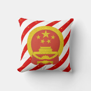 Chinesische Streifenflagge Kissen