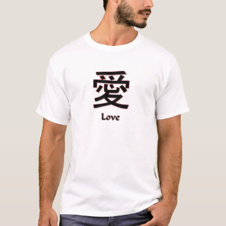Chinesische Symbol-Liebe T-Shirt