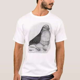 Chinesische Taubenfarbe Zeichnend T-Shirt