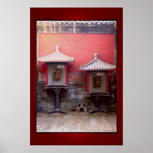 Chinesische Telefonzelle Poster (Vorne)