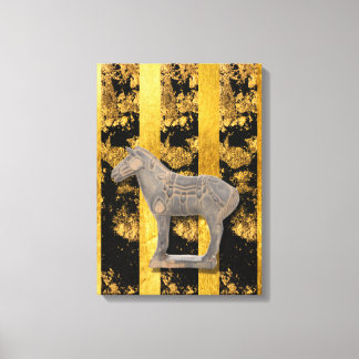 Chinesische Terracotta Horse Canvas Print Leinwanddruck