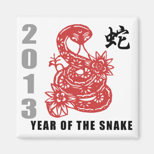 Chinesische Tierkreis-Schlange 2013 Magnet