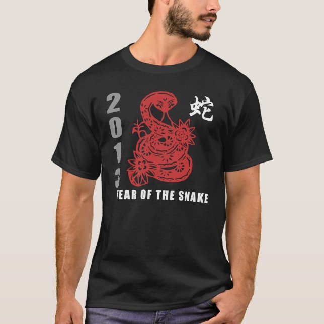 Chinesische Tierkreis-Schlange 2013 T-Shirt (Vorderseite)