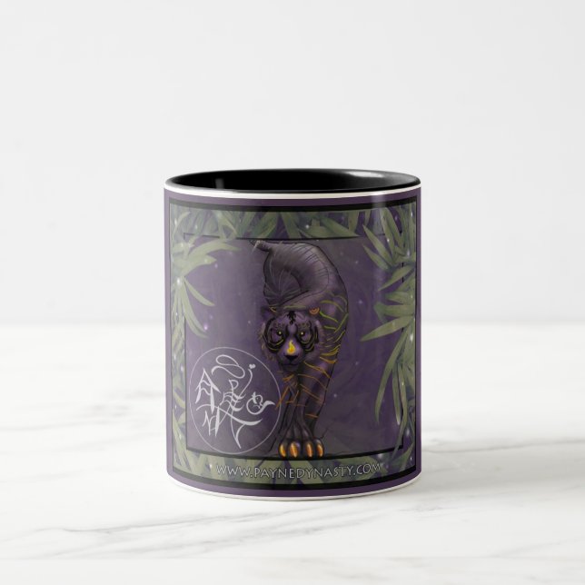 Chinesische Tierkreis-Tiger-Tasse Zweifarbige Tasse (Mittel)