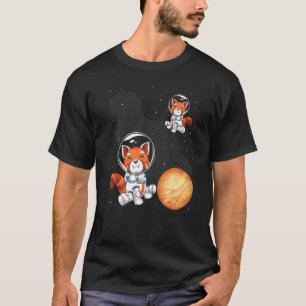 Chinesische Tierreise Roter Panda Astronaut T-Shirt