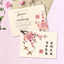 Chinesische Tintenmalerei Blume Vögel Hochzeitsnot