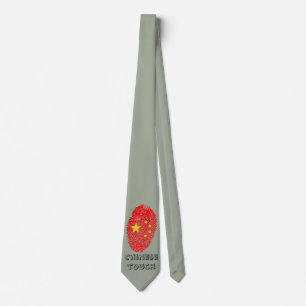 Chinesische Touchfingerabdruckflagge Krawatte