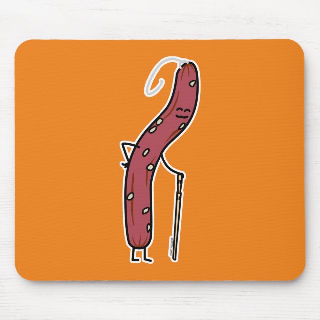 Chinesische Trockenwurst im Alter von Fett Kantone Mousepad (Vorne)