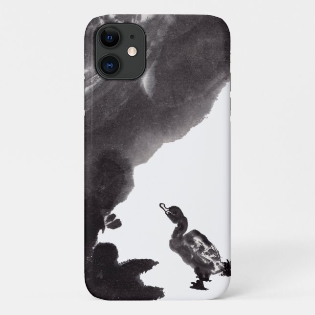 Chinesische Tuschekunst mit Entenmotiv Case-Mate iPhone Hülle (Rückseite)