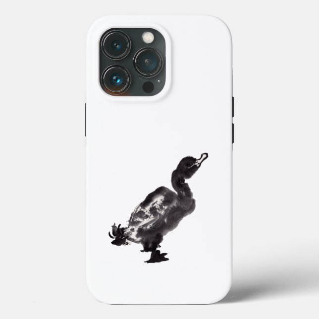 Chinesische Tuschekunst mit Entenmotiv Case-Mate iPhone Hülle (Rückseite)