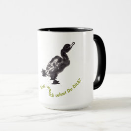 Chinesische Tuschekunst mit Entenmotiv Tasse