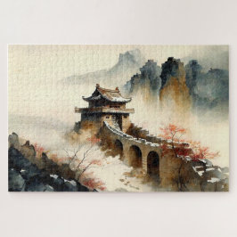 Chinesische Wasserfarbe Die große Mauer