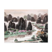 Chinesische Wasserfarbenmalerei, Lied des Reisende