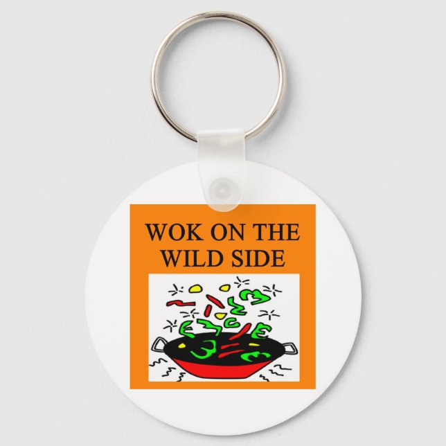 chinesische Wok Cooking Schlüsselanhänger (Vorderseite)