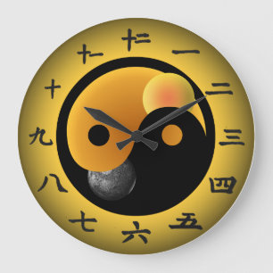 Chinesische Yin Yang Uhr