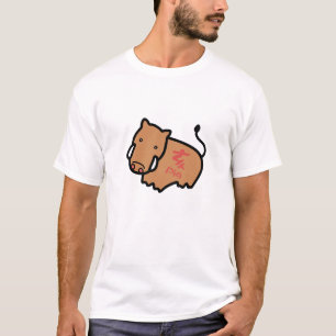 Chinesische Zodiac Pig Doodle Art T-Shirt