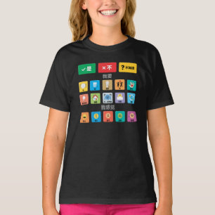 Chinesischer Autismus AAC PECS Mitteilung zur Meld T-Shirt