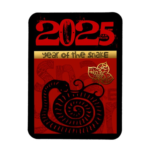 Chinesischer Brauch Neujahr Zodiac Geburtstag FM Magnet (Vertikal)